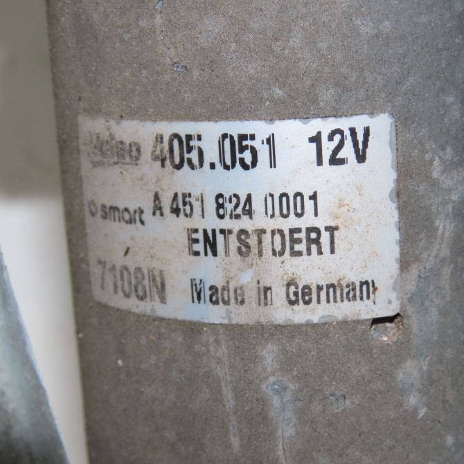 Moteur essuie-glace avant occasion  Smart FORTWO Cabrio (451) 1.0 (451.431, 451.480) (2007)   A4518240001  2