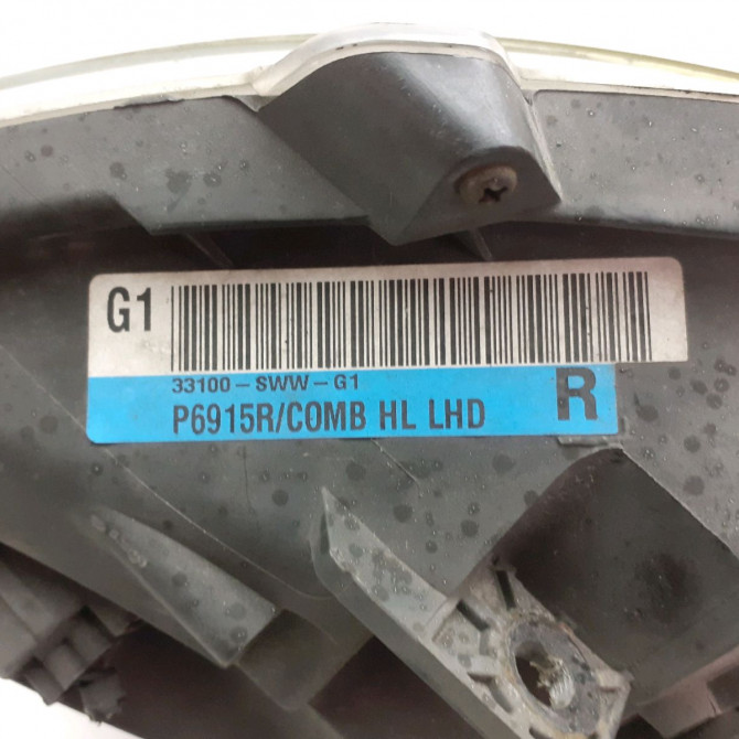 Phare droit occasion  Honda CR-V III (RE_) 2.2 i-ctdi 4wd (re6) (2007)   33101SWWG21  3