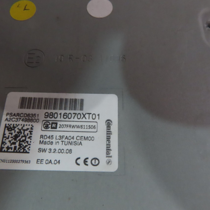 Autoradio occasion  Citroën DS3 (SA_) 1.6 hdi 90 (2009-2015) 3 portes   98016070XT  2