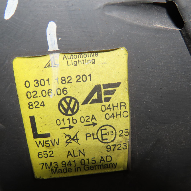 Phare gauche occasion  Volkswagen vw SHARAN (7M8, 7M9, 7M6) 2.0 tdi (2005-2010)   7M3941015AH  2