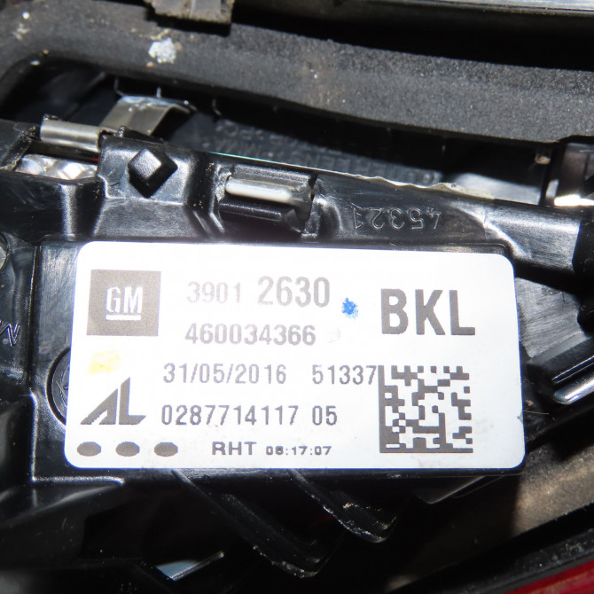 Feu arrière intérieur droit occasion  Opel CORSA E (X15) 1.4 (08, 68) (2014)   39012630  2