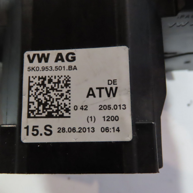 Bloc commodos occasion  Volkswagen vw SHARAN (7N1, 7N2) 2.0 tdi (2010) 5 portes   5K0953501BA  2