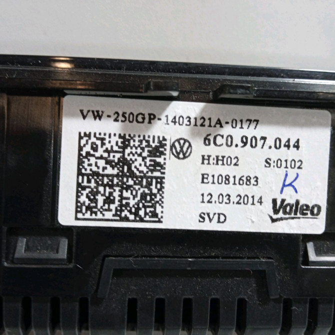 Commande de chauffage occasion  Volkswagen vw POLO V (6R1, 6C1) 1.4 tdi (2014)   6C0907044  2