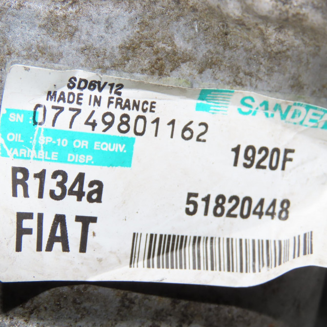 Compresseur air conditionne occasion  Alfa romeo MITO (955_) 1.6 jtdm (955axc1b) (2008-2015)   51820448  2