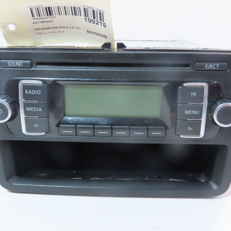Autoradio occasion  Volkswagen vw POLO V (6R1, 6C1) 1.6 tdi (2009) 5 portes   5M0057156B 