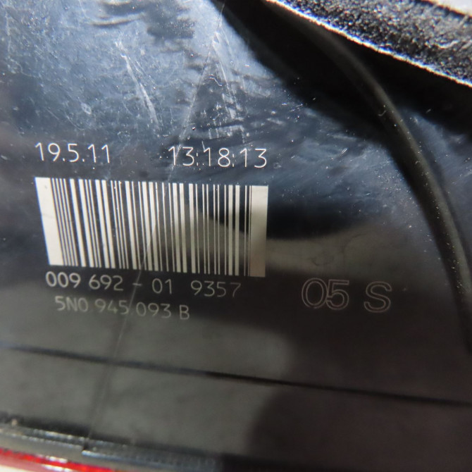 Feu arrière interieur gauche occasion  Volkswagen vw TIGUAN (5N_) 2.0 tdi (2008-2018) 5 portes   5N0945093B  2