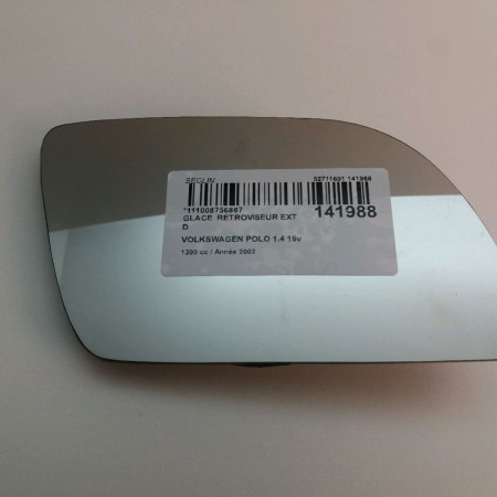 Glace  retroviseur exterieur droit occasion  Volkswagen vw POLO (9N_, 9A_) 1.4 16v (2001-2008)   6Q0857522C 