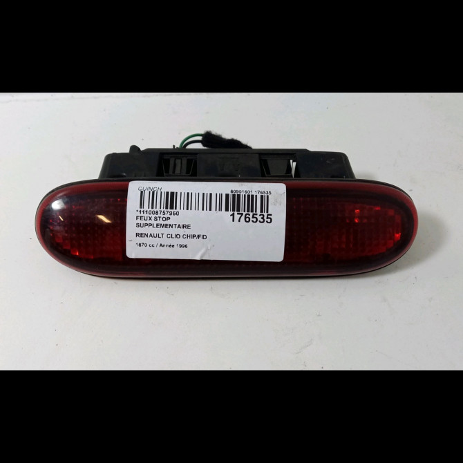 Feux stop supplementaire occasion  Renault CLIO I (B/C57_, 5/357_) 1.9 d (b/c/s576, b/c/s57l) (1991-1998)   7700847733  1
