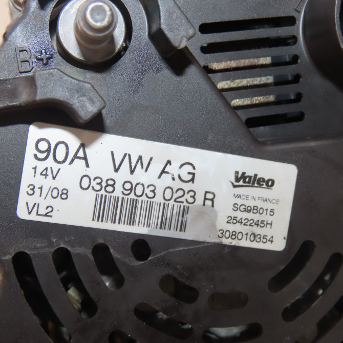 Alternateur occasion  Skoda ROOMSTER (5J7) 1.9 tdi (2006-2010) 5 portes   38903023R  2