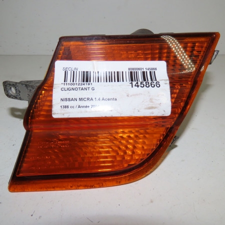 Clignotant gauche occasion  Nissan MICRA III (K12) 1.4 16v (2003-2010)   26135-AX600- 