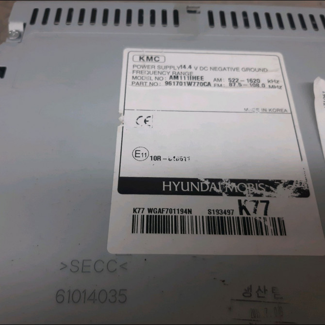 Autoradio occasion  Kia RIO III (UB) 1.2 cvvt (2014-2017)   965601W520CA  3