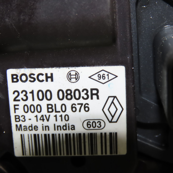 Alternateur occasion  Dacia LODGY (JS_) 1.2 tce (jsay, jsm0) (2012)   231000803R  2