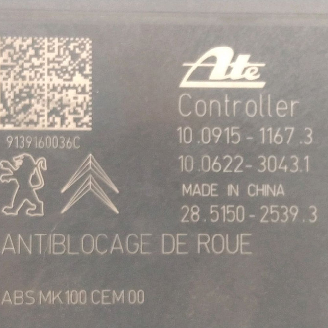 Unité hydraulique ABS occasion  Citroën C3 II (SC_) 1.4 hdi 70 (sc8hzc, sc8hr0, sc8hp4) (2009) 5 portes   9802460680  3