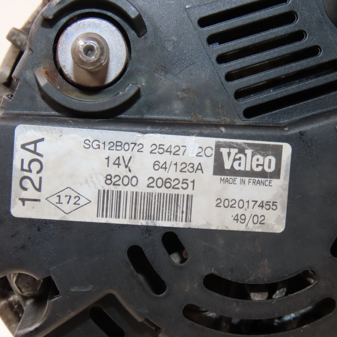 Alternateur occasion  Renault AVANTIME (DE0_) 2.2 dci (de01) (2002-2003)   8200206251  2