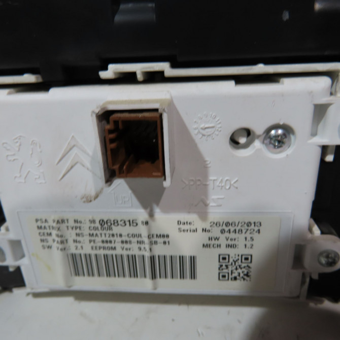 Bloc compteurs occasion  Peugeot 508 SW I (8E_) 1.6 hdi (2010-2018)   9806979480  5