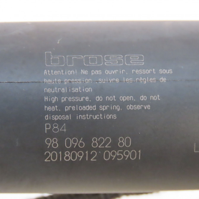 Verin gauche hayon occasion  Peugeot 3008 SUV (MC_, MR_, MJ_, M4_) 2.0 bluehdi 180 (2016)   9809682280  2