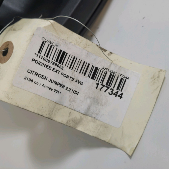 Poignee ext porte avg occasion  Citroën JUMPER Camionnette 2.2 hdi 100 (2006-2012)   1611702180  3