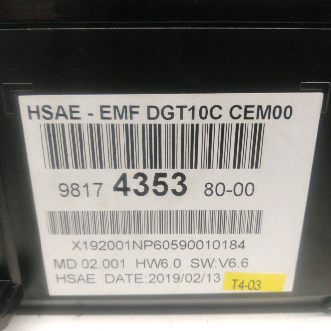 Afficheur digital occasion  Peugeot 508 II (FB_, FH_, F3_) 1.5 bluehdi 130 (fbyhzj, fbyhzr) (2018)   9817435380  2