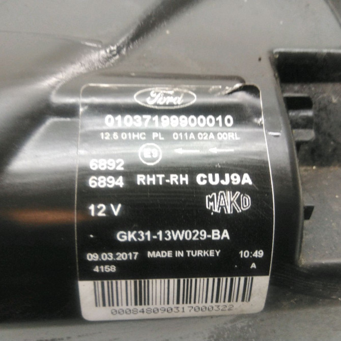 Phare droit occasion  Ford TRANSIT V363 Camionnette (FCD, FDD) 2.0 ecoblue rwd (2016)   GK3113W029BA  3