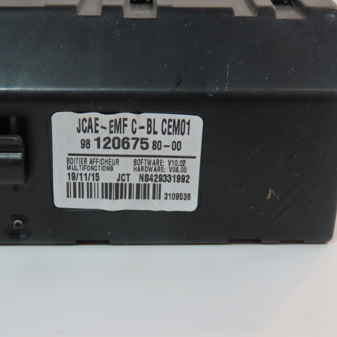 Afficheur digital occasion  Citroën C4 II (NC_) 1.6 bluehdi 100 (2014)   9812067580  2