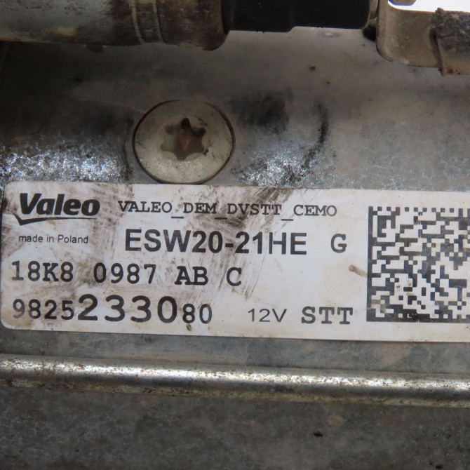 Démarreur occasion  Peugeot 308 SW II (LC_, LJ_, LR_, LX_, L4_) 1.5 bluehdi 130 (2017-2021)   9825233080  2