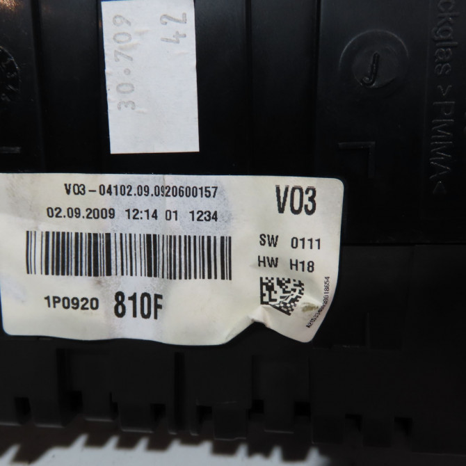 Bloc compteurs occasion  Seat ALTEA (5P1) 1.9 tdi (2004) 5 portes   1P0920810F  2