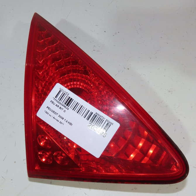 Feu arrière interieur gauche occasion  Peugeot 3008 Monospace (0U_) 1.6 hdi (2009-2016) 5 portes   6350HE  1