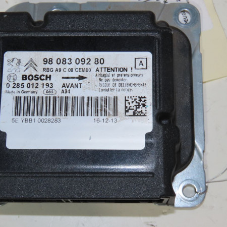 Boitier pyrotechnique occasion  Peugeot 2008 I (CU_) 1.2 vti (2013-2018)   9808309280 