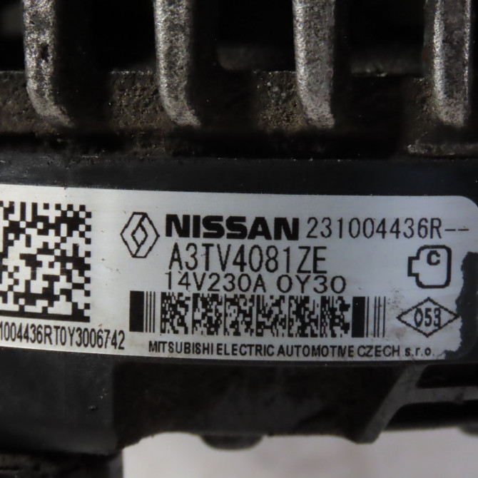 Alternateur occasion  Renault TRAFIC III Camionnette (FG_) 2.0 dci 120 (fgmn) (2019)   231004436R  2