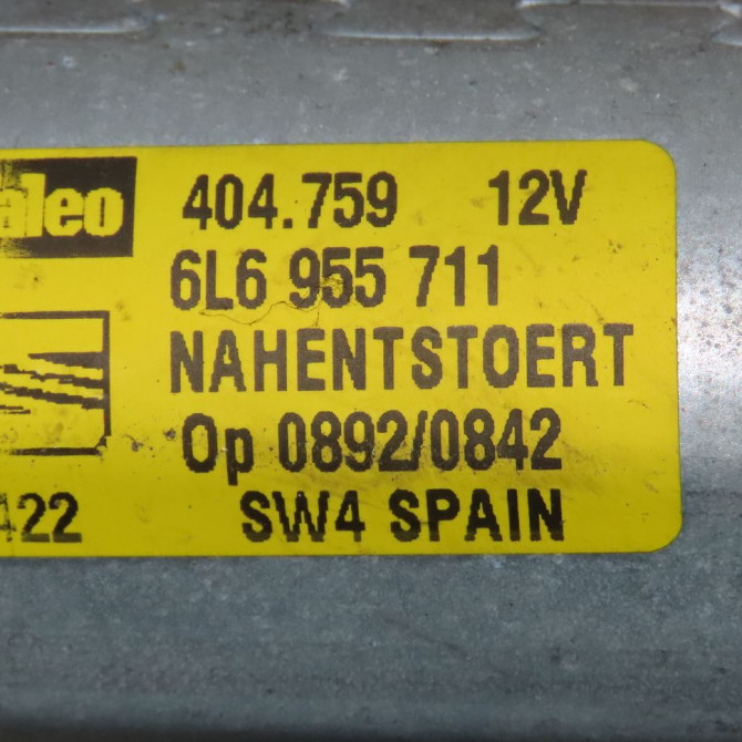Moteur essuie-glace arrière occasion  Seat IBIZA III (6L1) 1.9 tdi (2002-2009) 5 portes   6L6955711B  2