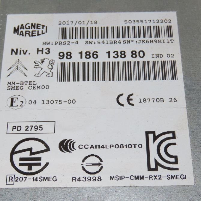 Autoradio occasion  Peugeot 308 II (LB_, LP_, LW_, LH_, L3_) 1.6 bluehdi 120 (2013-2021)   1617859380  2