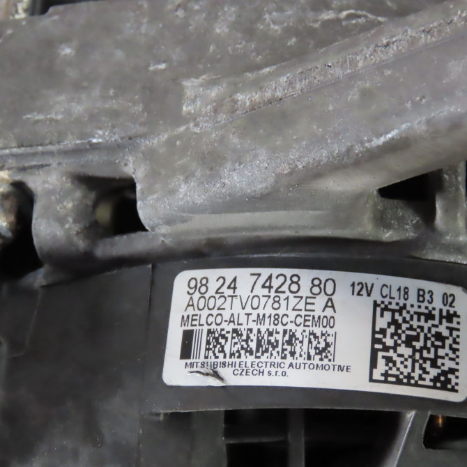 Alternateur occasion  Peugeot PARTNER Camionnette/Monospace (K9) 1.5 bluehdi 130 (2018)   9824742880  2