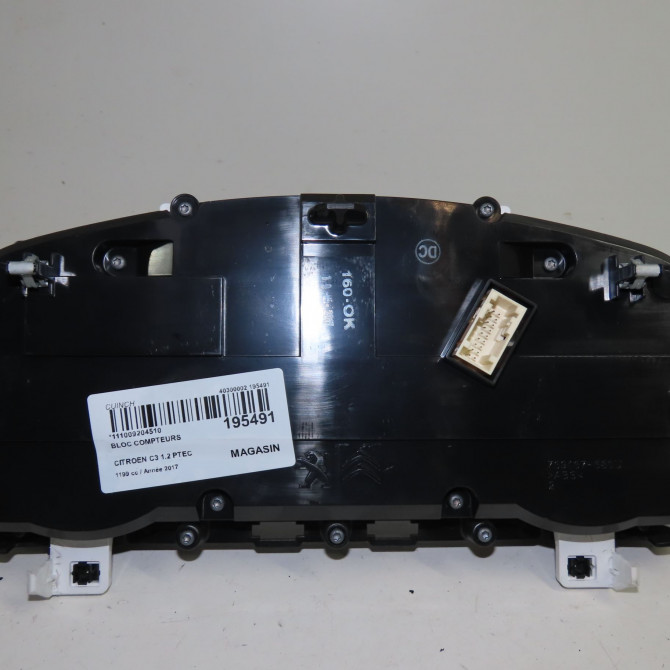 Bloc compteurs occasion  Citroën C3 III (SX) 1.2 vti 82 (2016)   9813361680  3
