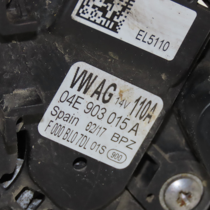 Alternateur occasion  Volkswagen vw POLO V (6R1, 6C1) 1.2 tsi 16v (2014-2017) 5 portes   4E903015H  2