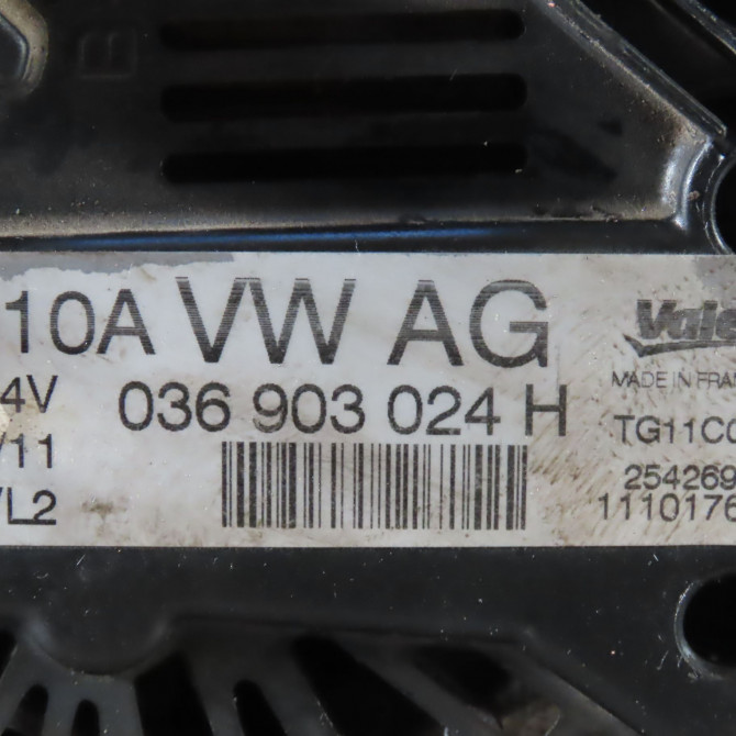Alternateur occasion  Volkswagen vw GOLF VI (5K1) 1.4 (2008-2012) 5 portes   36903024H  2