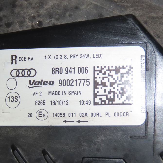 Phare droit occasion  Audi Q5 (8RB) 2.0 tdi quattro (2012-2017)   8R0941006  2