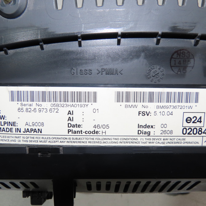 Afficheur digital occasion  Bmw 3 (E90) 330 d (2005-2008)   65826973672  2