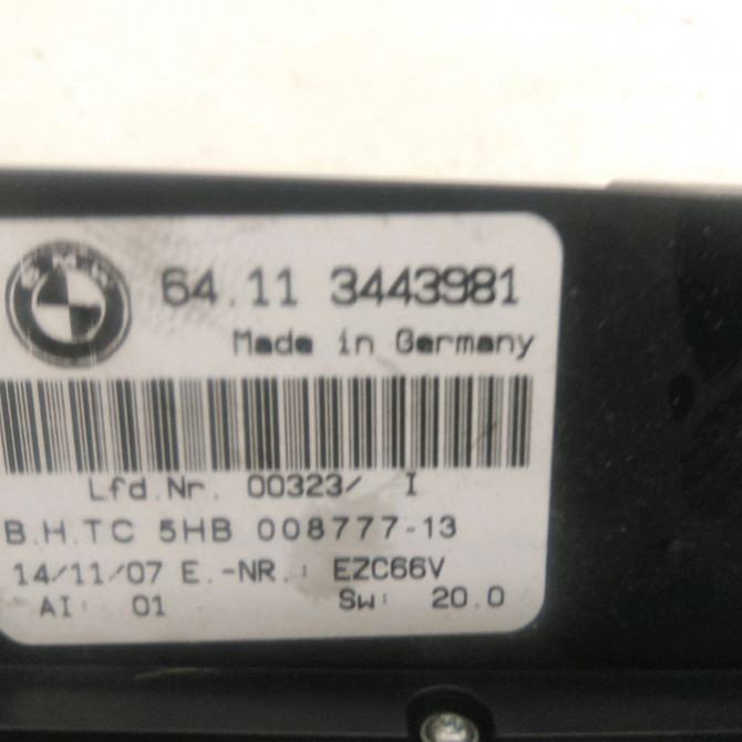 Commande de chauffage occasion  B.M.W. X3 I Phase 2 08-2006->08-2010   64113443981  2