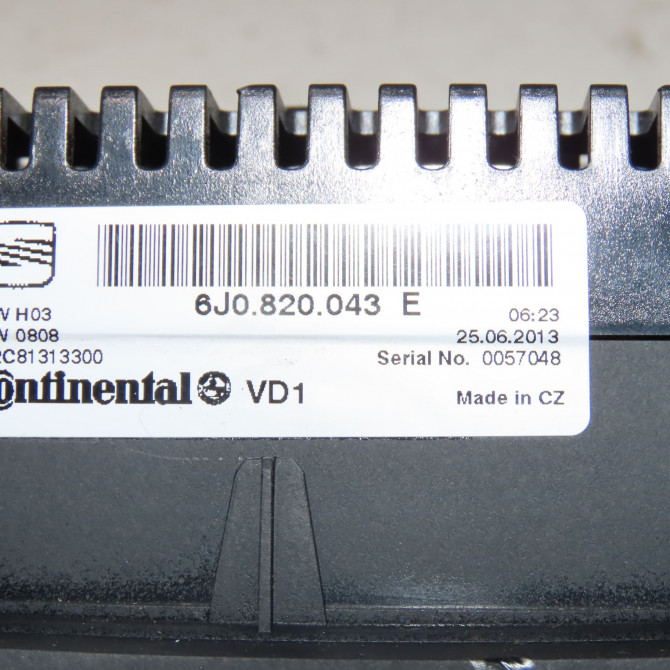 Commande de chauffage occasion  Seat IBIZA IV (6J5, 6P1) 1.6 tdi (2009-2015)   6J0820043E  2