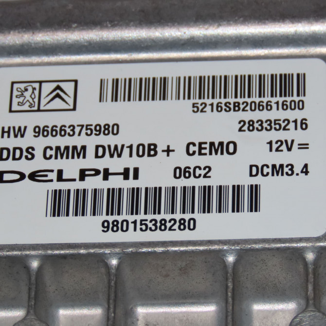 Calculateur moteur occasion  Citroën C5 III (RD_) 2.0 hdi 140 (2008) 4 portes   9666375980  2