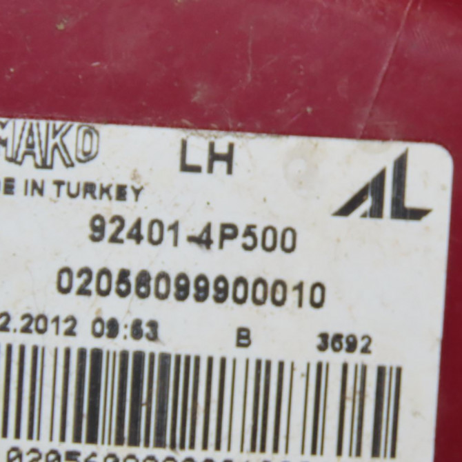 Feu arrière gauche occasion  Hyundai I20 I (PB, PBT) 1.1 crdi (2012-2015)   924014P500  2