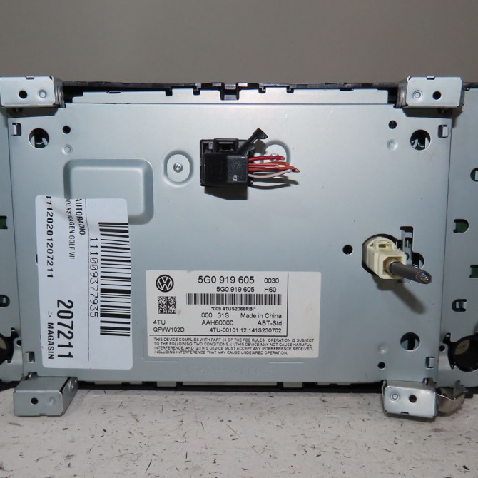 Autoradio occasion  Volkswagen vw GOLF VII (5G1, BQ1, BE1, BE2) 1.6 tdi (2012-2017)   5G0919605  3