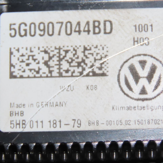 Commande de chauffage occasion  Volkswagen vw GOLF VII (5G1, BQ1, BE1, BE2) 1.6 tdi (2012-2017)   5G0907044BD  2