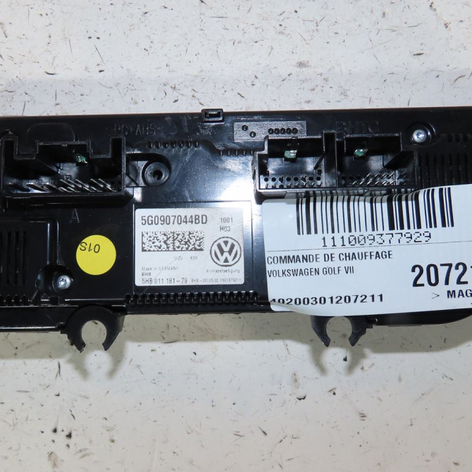 Commande de chauffage occasion  Volkswagen vw GOLF VII (5G1, BQ1, BE1, BE2) 1.6 tdi (2012-2017)   5G0907044BD  3