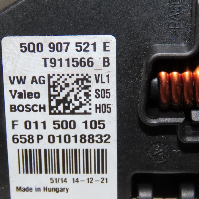 Resistance de chauffage occasion  Volkswagen vw GOLF VII (5G1, BQ1, BE1, BE2) 1.6 tdi (2012-2017)   5Q0907521E  2