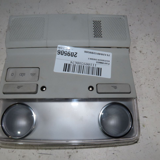 Plafonnier occasion  Volkswagen vw SHARAN (7N1, 7N2) 2.0 tdi (2010) 5 portes   6Q0947291BY20  1