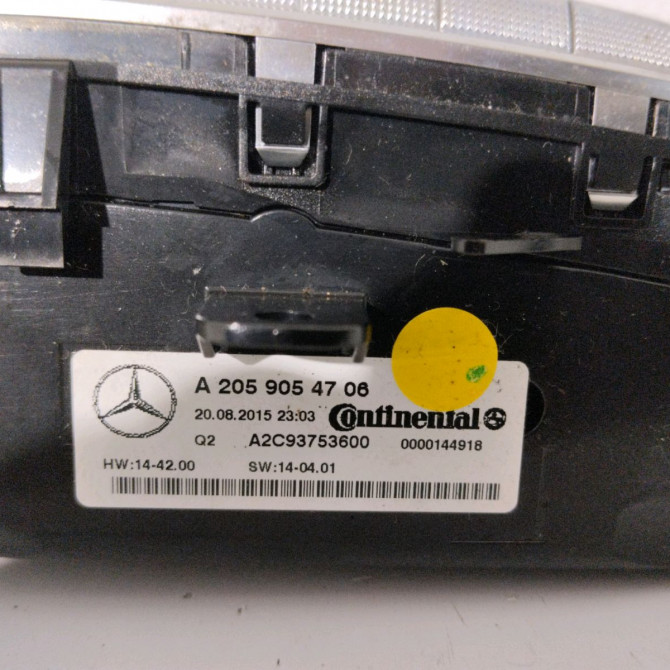 Commande de chauffage occasion  Mercedes-benz CLASSE C (W205) C 180 bluetec / d (205.036) (2014-2018)   2059054706  2