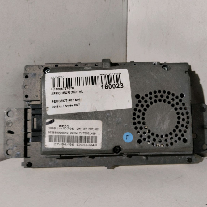 Afficheur digital occasion  Peugeot 407 SW (6E_) 3.0 (2004-2010)   9661552380  3