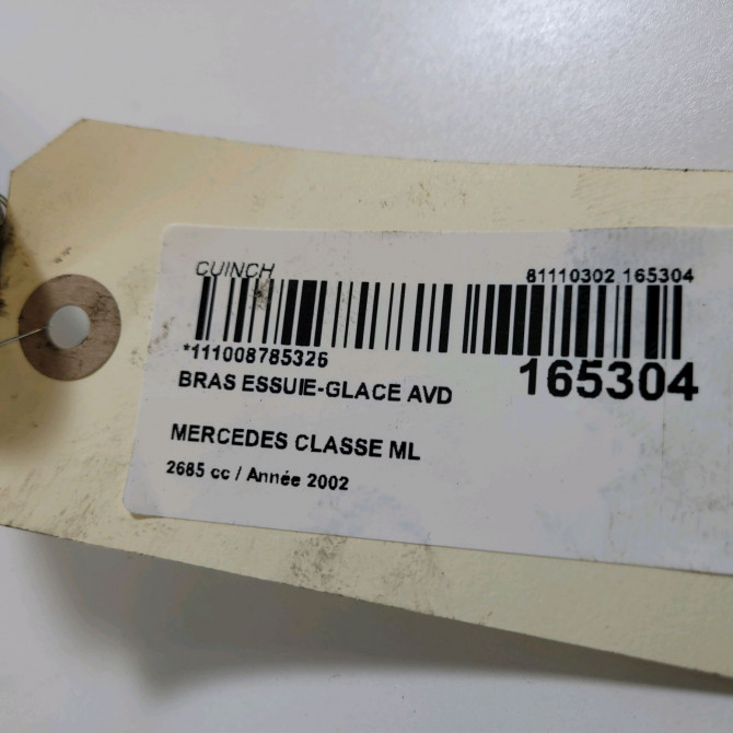 Bras essuie-glace avant droit occasion  Mercedes-benz CLASSE M (W163) Ml 270 cdi (163.113) (1999-2005)   1638201544  3