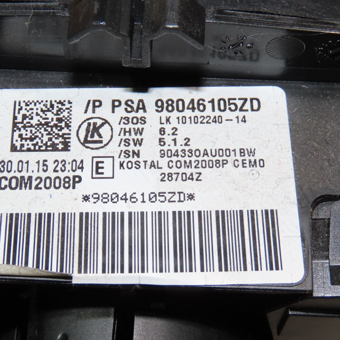 Bloc commodos occasion  Citroën C4 CACTUS 1.2 thp 110 (2014)   98046105ZD  2